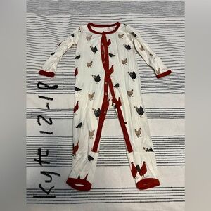 GUC Kyte Baby Zippy Romper, Chickens, Sz 12-18 Mo